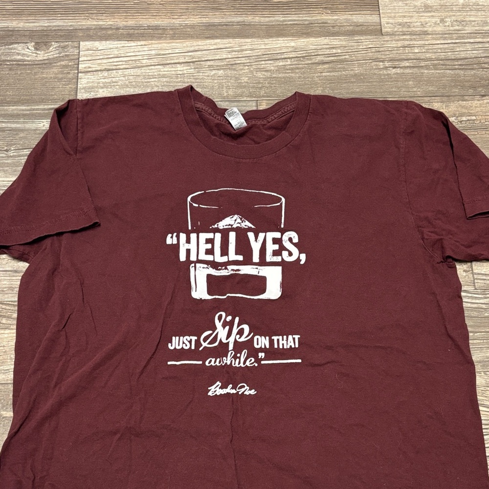 American Apparel Burgundy Graphic Tee